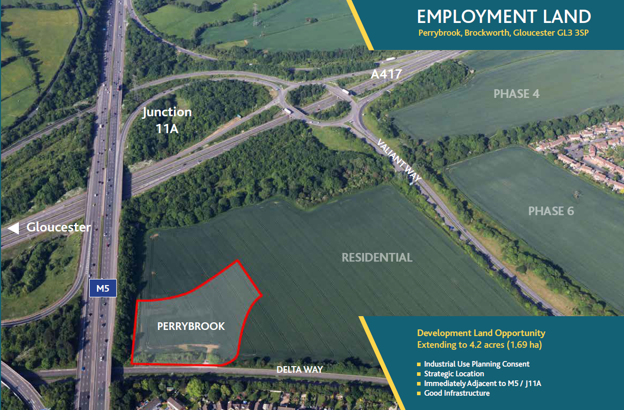 Development land opportunity, Perrybrook, Brockworth, Gloucestershire, GL3
