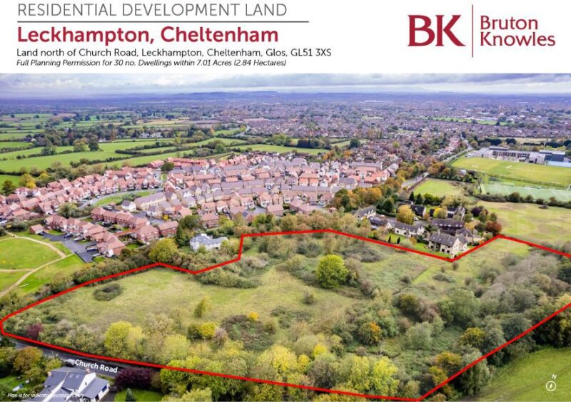 Residential Development Opportunity , Land To The North Of Church Road, Leckhampton, Cheltenham, Gloucestershire, GL51