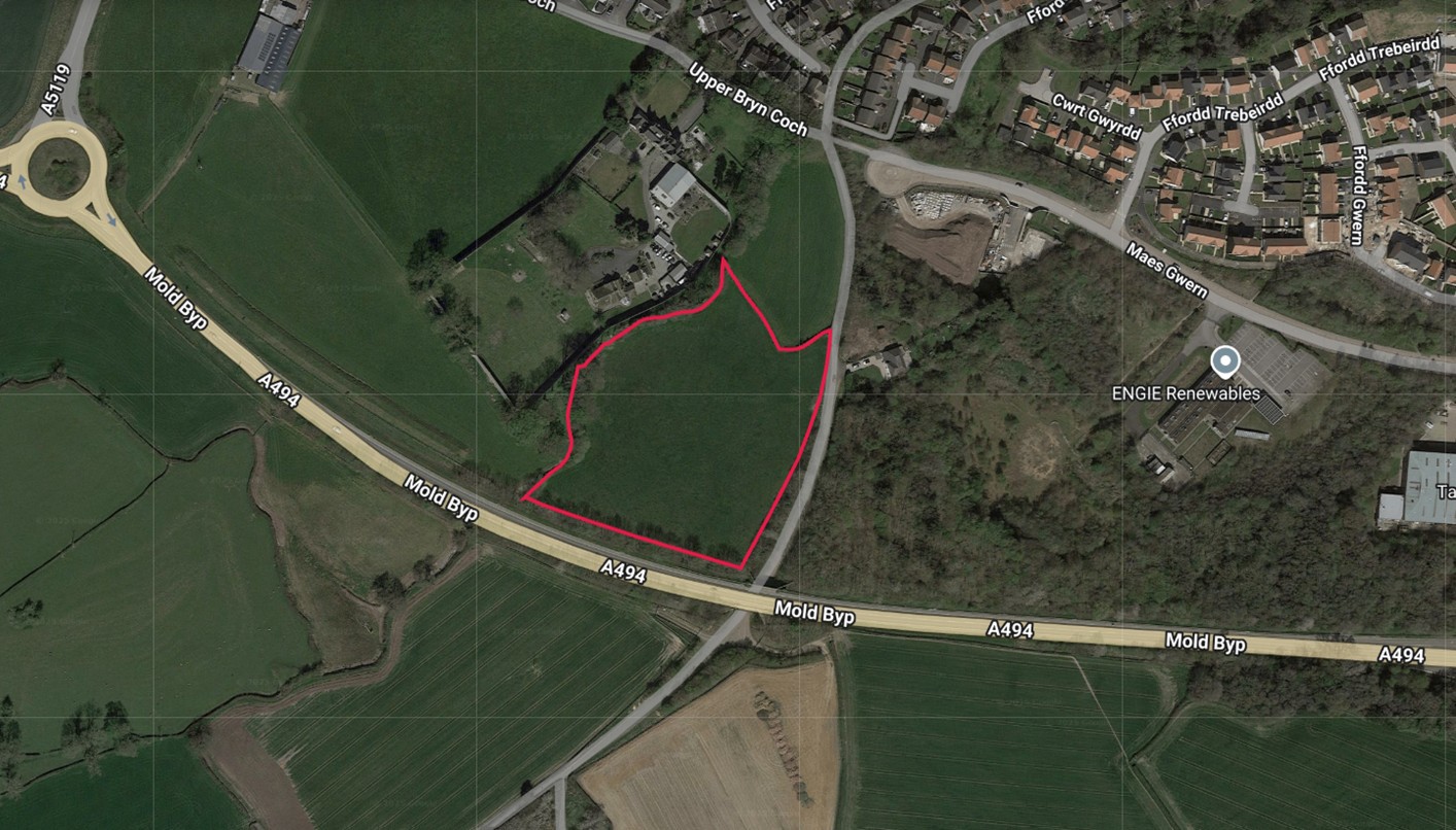 Land At Mold Bypass (A494) Upper Bryn Coch, Mold, Wales, CH7 4AE