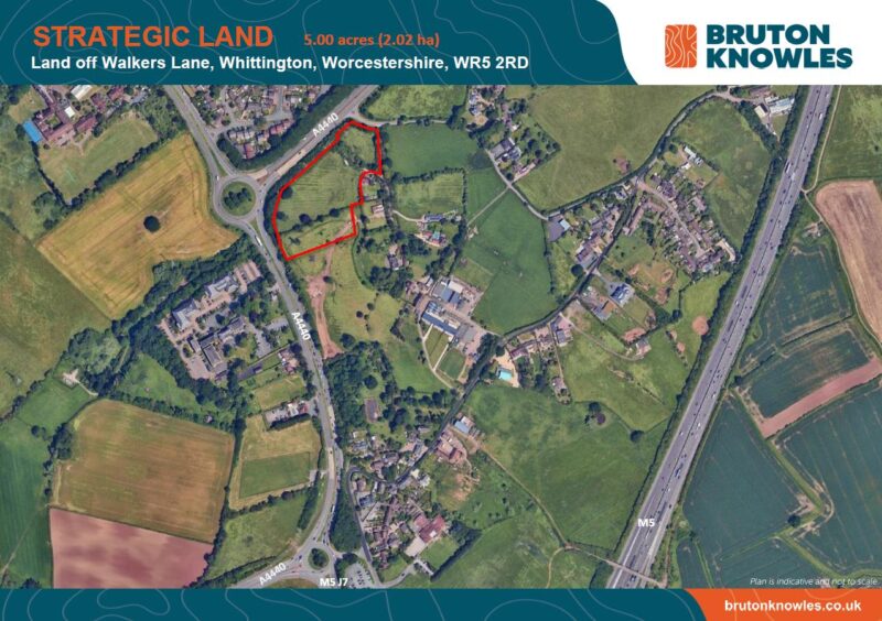 Land Off Walkers Lane, Whittington, Worcestershire , WR5