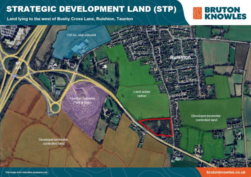 Land Lying To The West Of Bushy Cross Lane, Ruishton, Taunton, Somerset, TA3