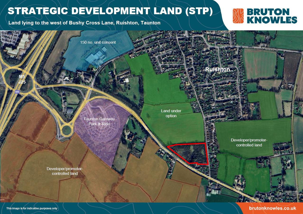 Land Lying To The West Of Bushy Cross Lane Ruishton, Taunton, Somerset, TA3 5LS