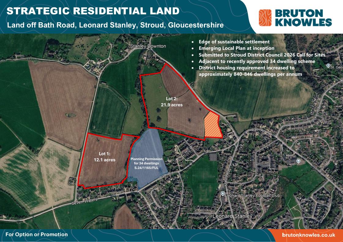 Lot 2 - Land Off Bath Road Leonard Stanley, Stroud, Gloucestershire